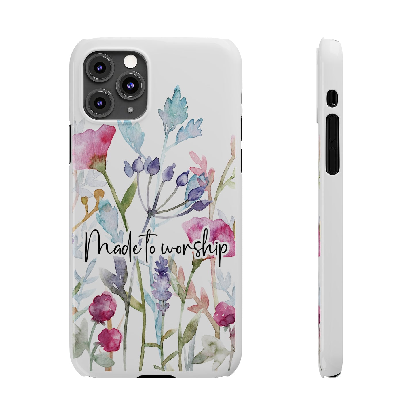 Made to Worship Slim Phone Case, made to worship, christian gift, cellphone case, slim phone case