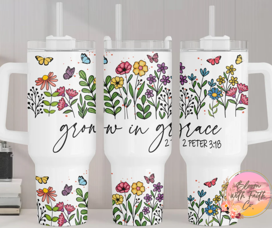 40oz Quencher Tumbler Christian Designs