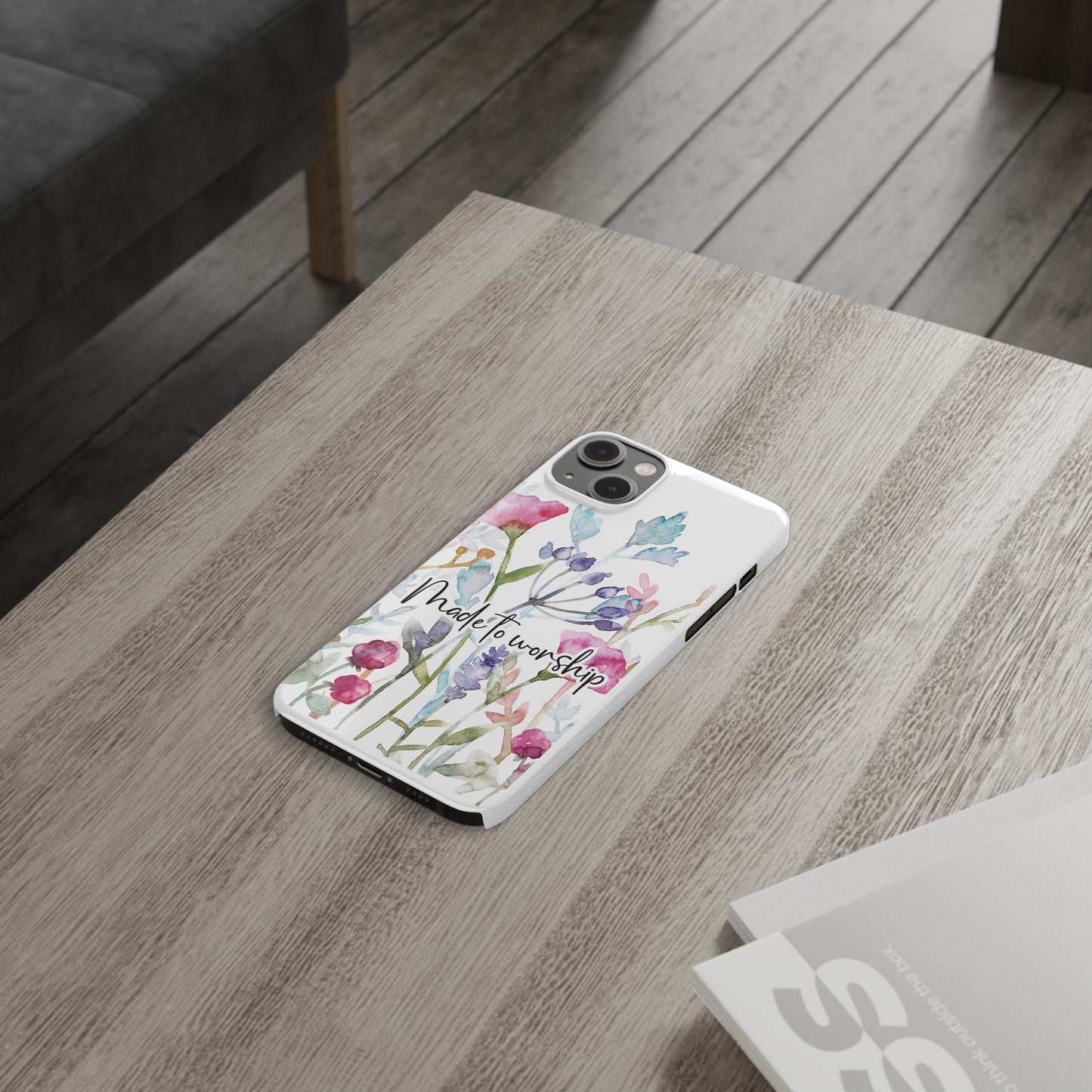 Made to Worship Slim Phone Case, made to worship, christian gift, cellphone case, slim phone case