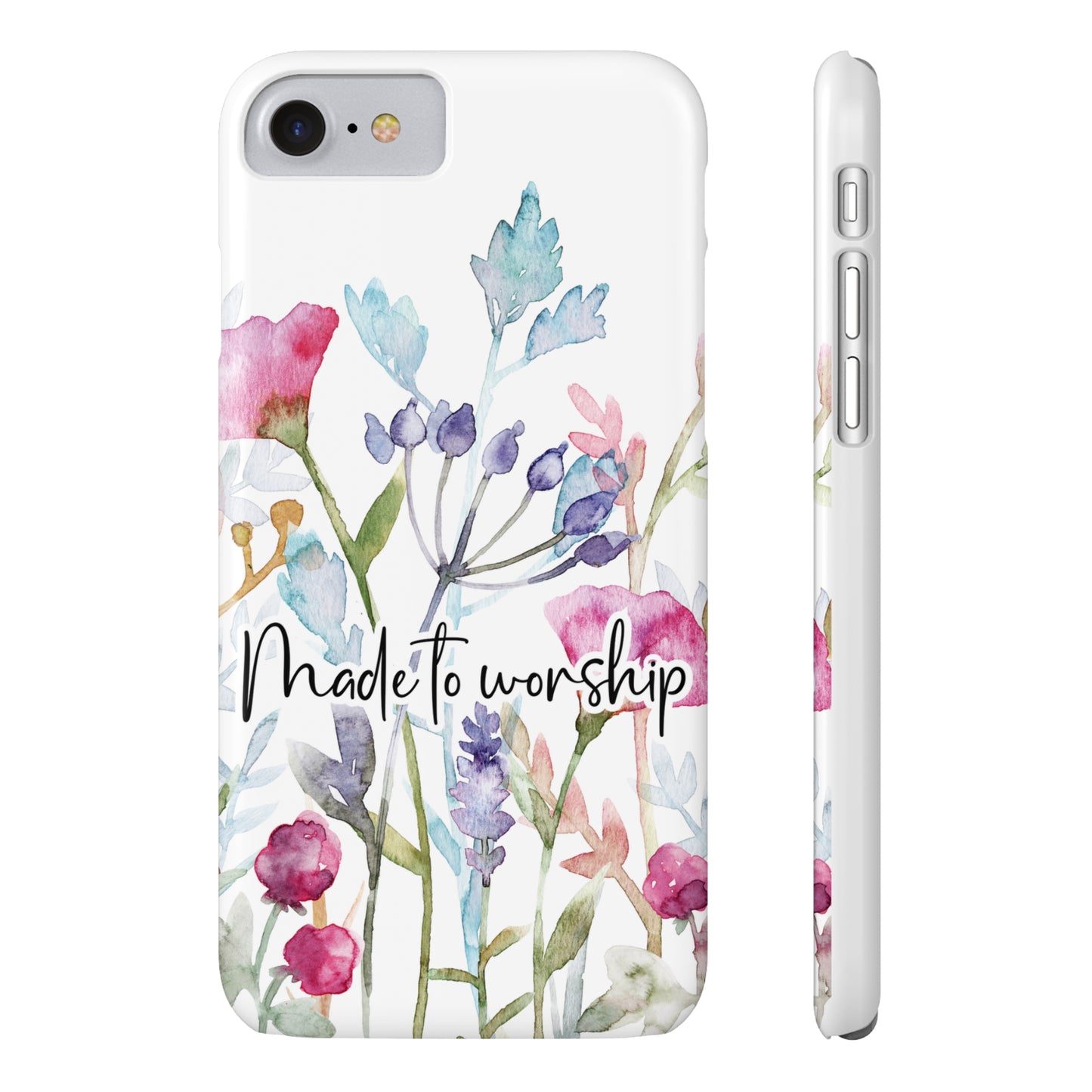 Made to Worship Slim Phone Case, made to worship, christian gift, cellphone case, slim phone case