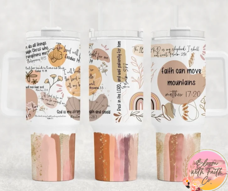 40oz Quencher Tumbler Christian Designs