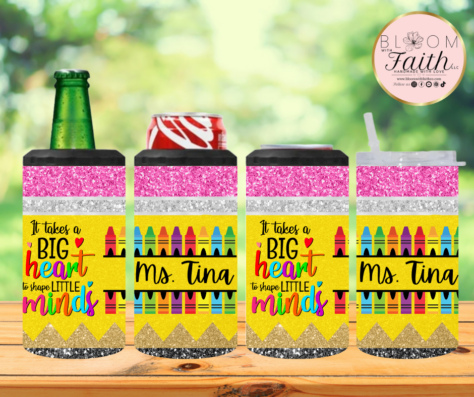 4 in 1 tumbler, can cooler and bottle cooler.