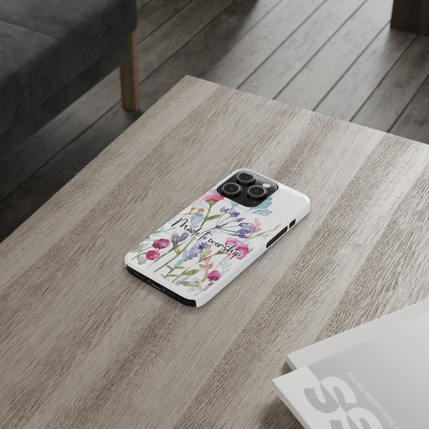 Made to Worship Slim Phone Case, made to worship, christian gift, cellphone case, slim phone case