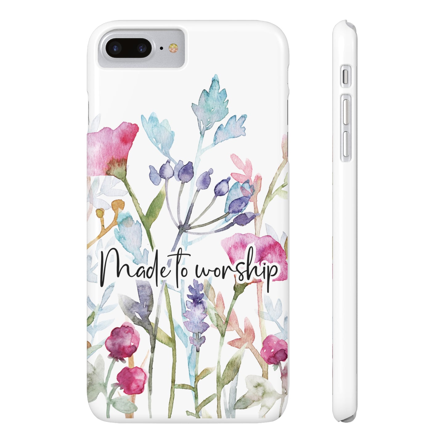 Made to Worship Slim Phone Case, made to worship, christian gift, cellphone case, slim phone case