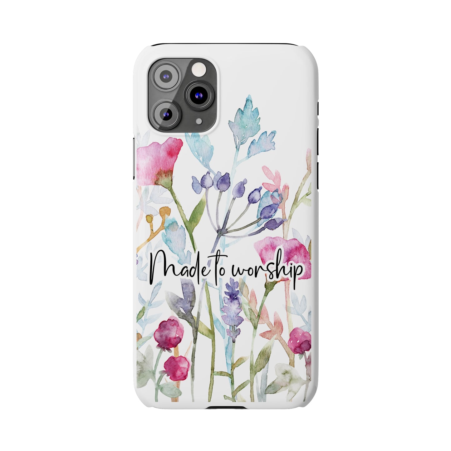 Made to Worship Slim Phone Case, made to worship, christian gift, cellphone case, slim phone case