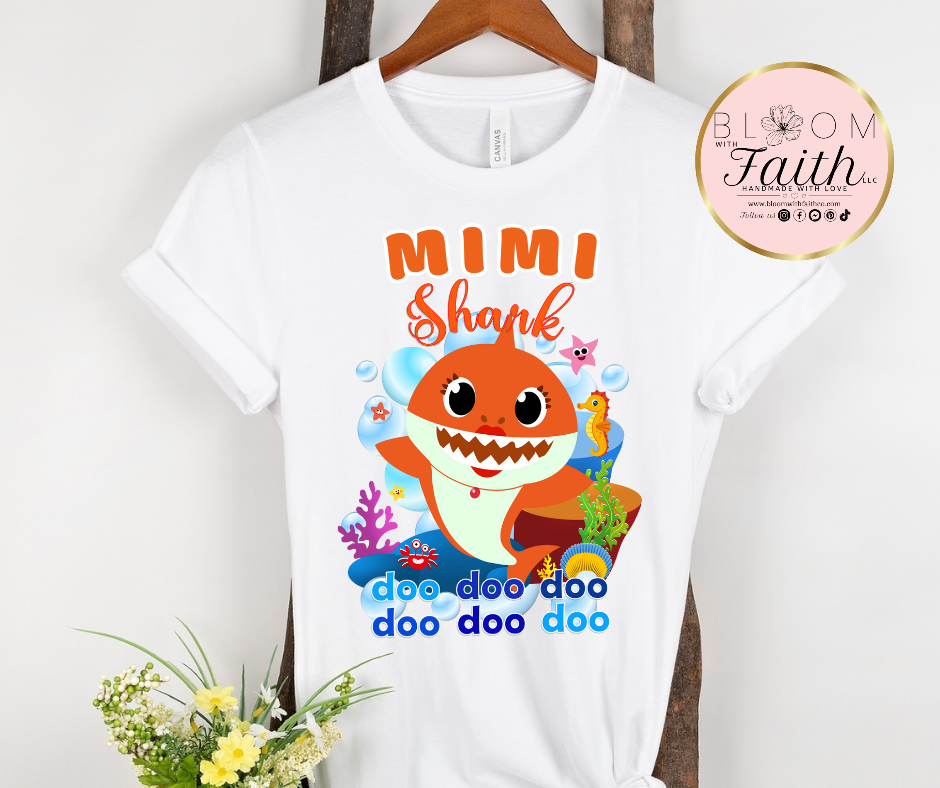 Baby shark personalized family shirts