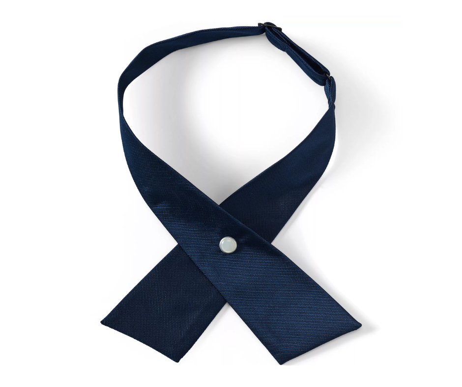 School Uniform Girls Solid Cross Tie