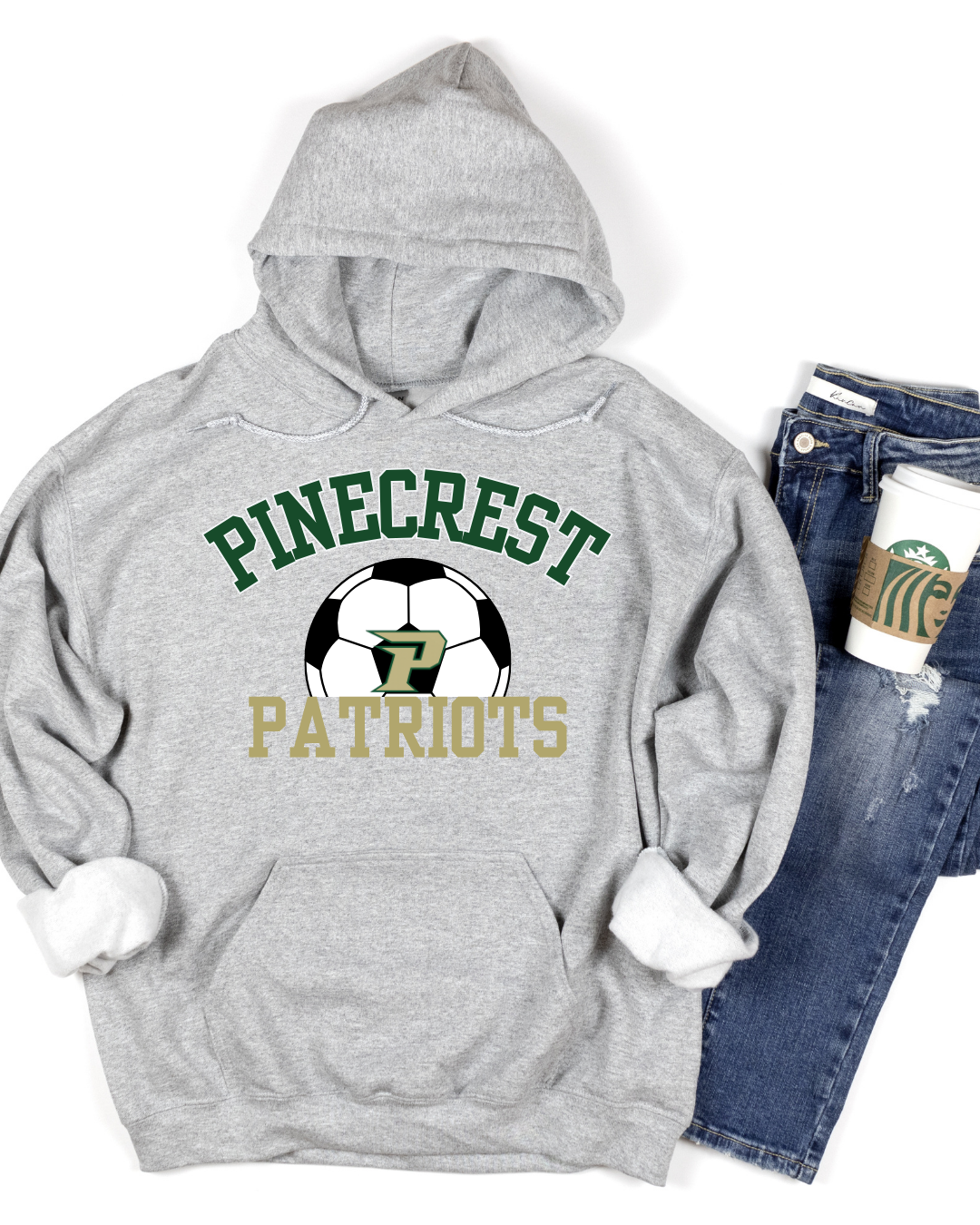 Pinecrest Patriots Soccer Ball Hoodie Unisex