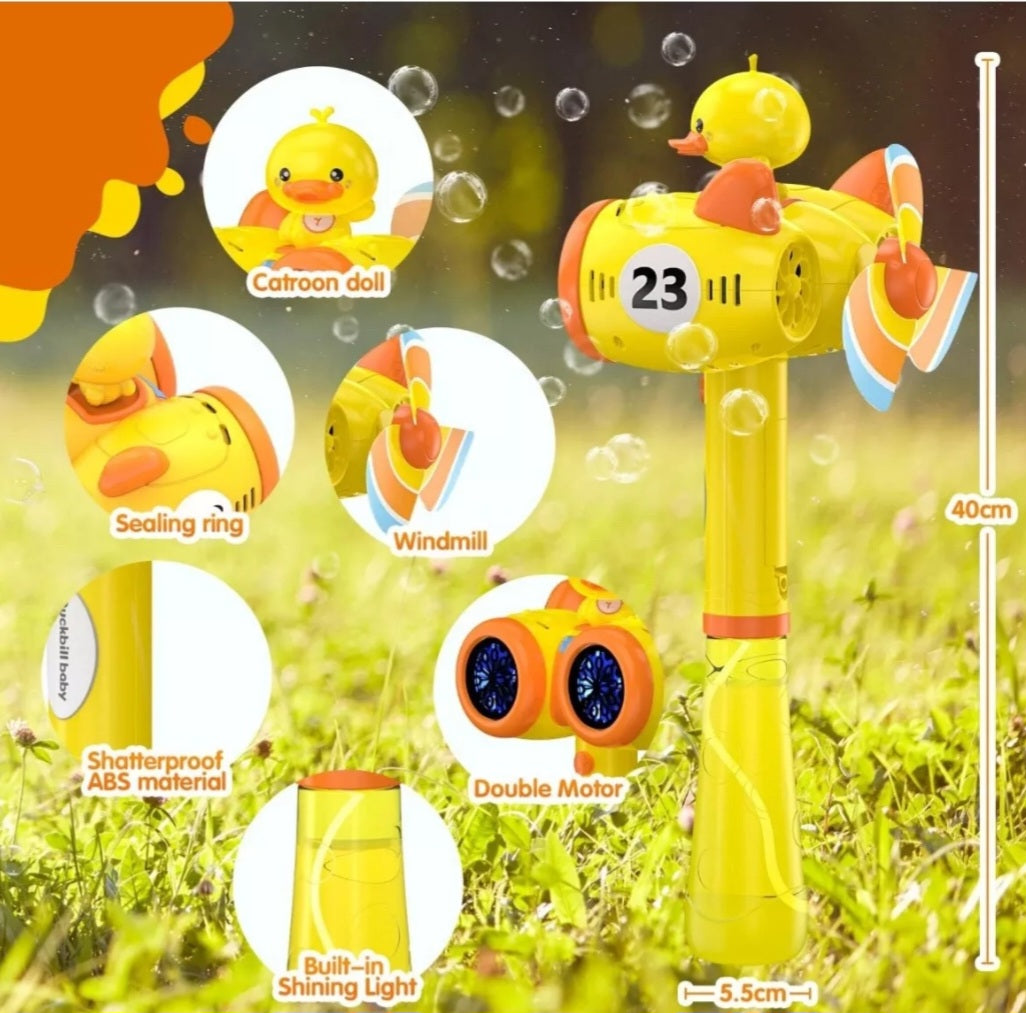 Duck high speed bubble gun with light