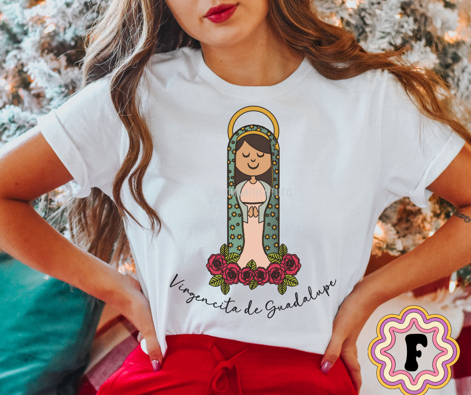 Virgen de Guadalupe t-shirt, Our Lady of Guadalupe t-shirt, Virgencita de Guadalupe