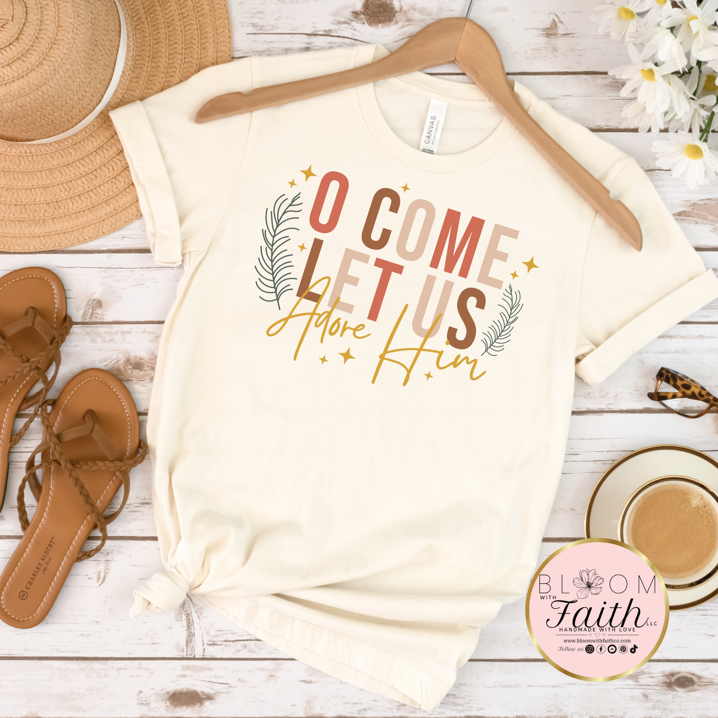 Christmas Shirt - O come let us adore him