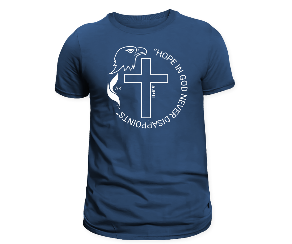 "Hope in God never disappoints" Youth shirt