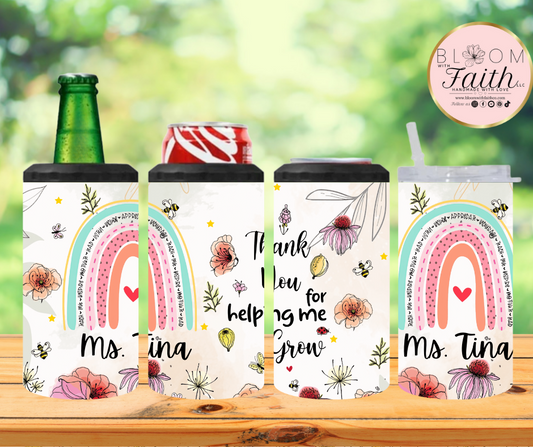 4 in 1 tumbler, can cooler and bottle cooler.