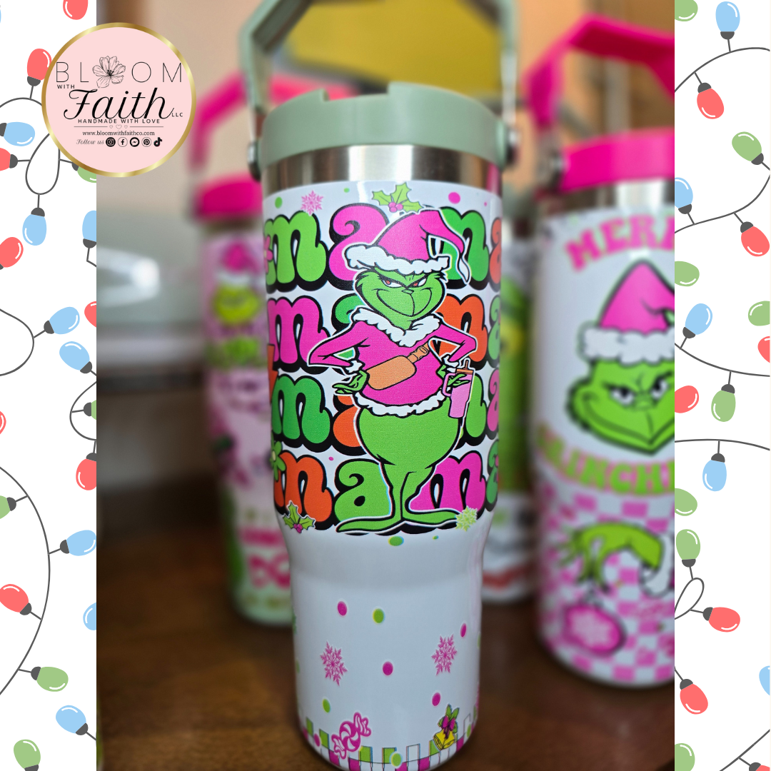 Christmas G R I N C H 30oz Cups