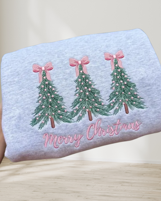 Cute Embroidered Christmas Trees