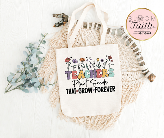 Custom teacher tote bags