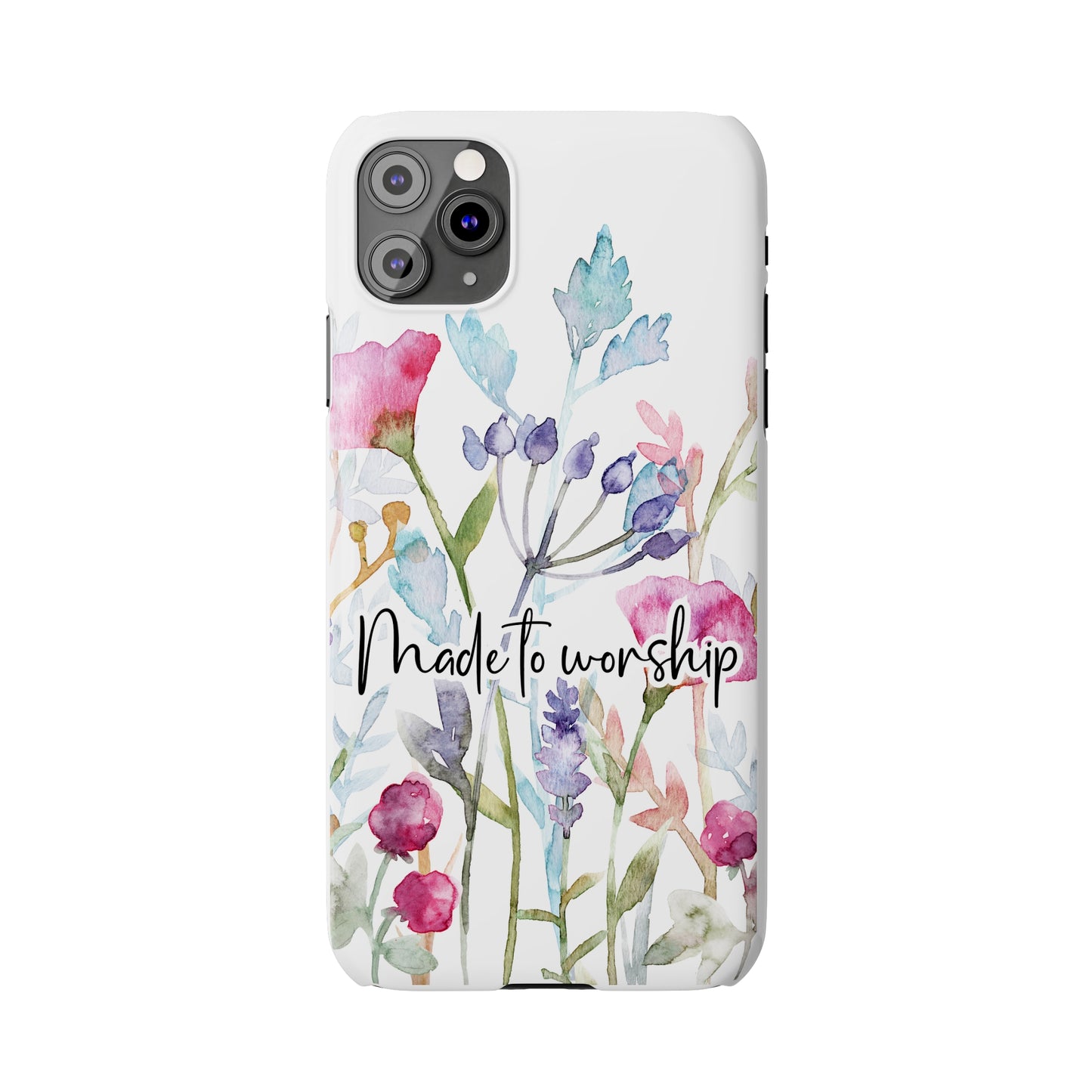 Made to Worship Slim Phone Case, made to worship, christian gift, cellphone case, slim phone case