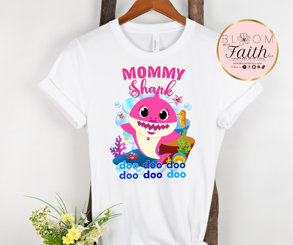 Baby shark personalized family shirts