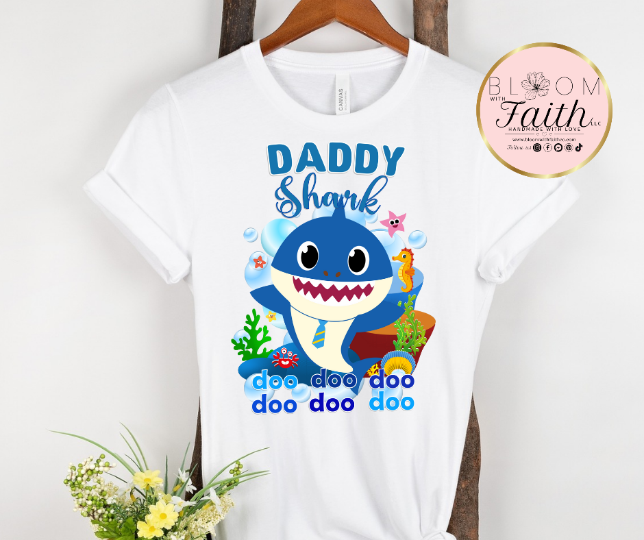 Baby shark personalized family shirts