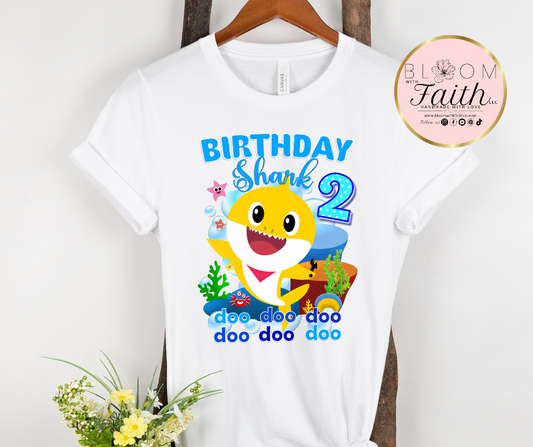 Baby shark personalized family shirts
