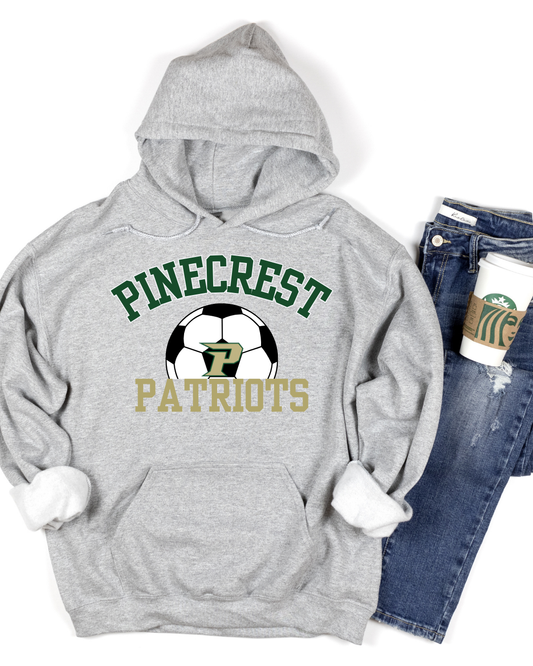 Pinecrest Patriots Soccer Ball Hoodie Unisex