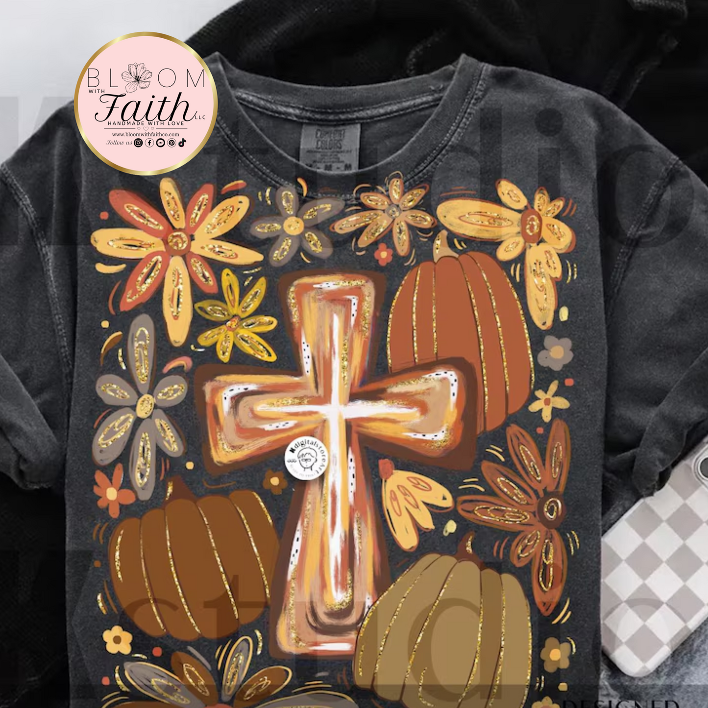 Fall Christian Cross Shirt