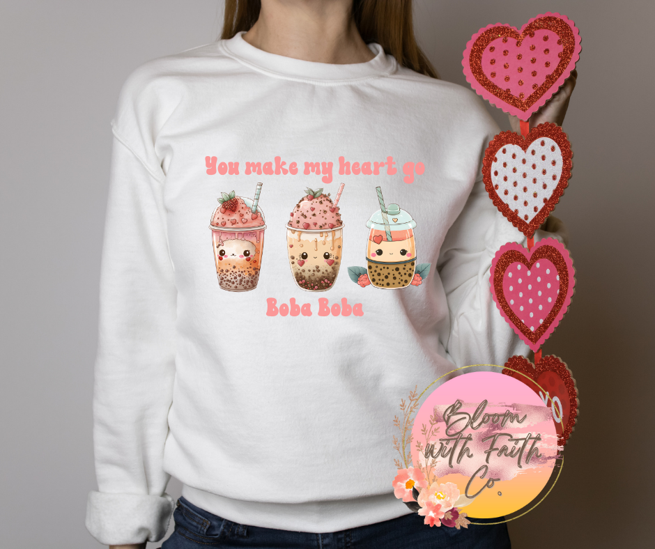 Valentine's sweatshirts, shirts, and hoodies.