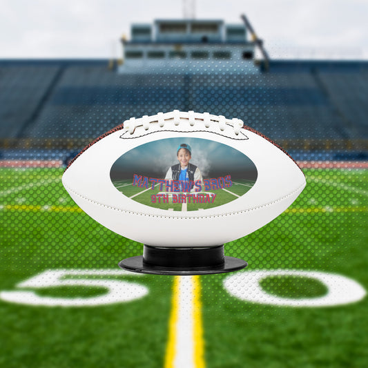 Custom Football - please submit picture and custom text.